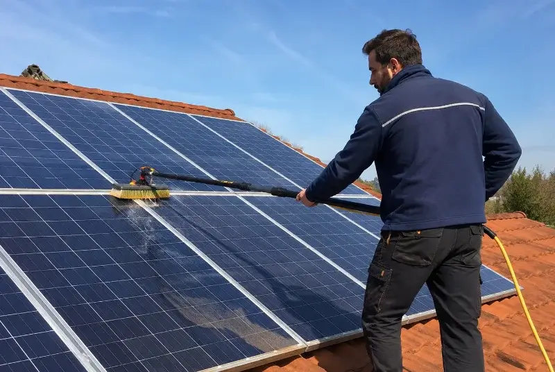 Nettoyage et entretien de panneaux solaires à Gillonnay